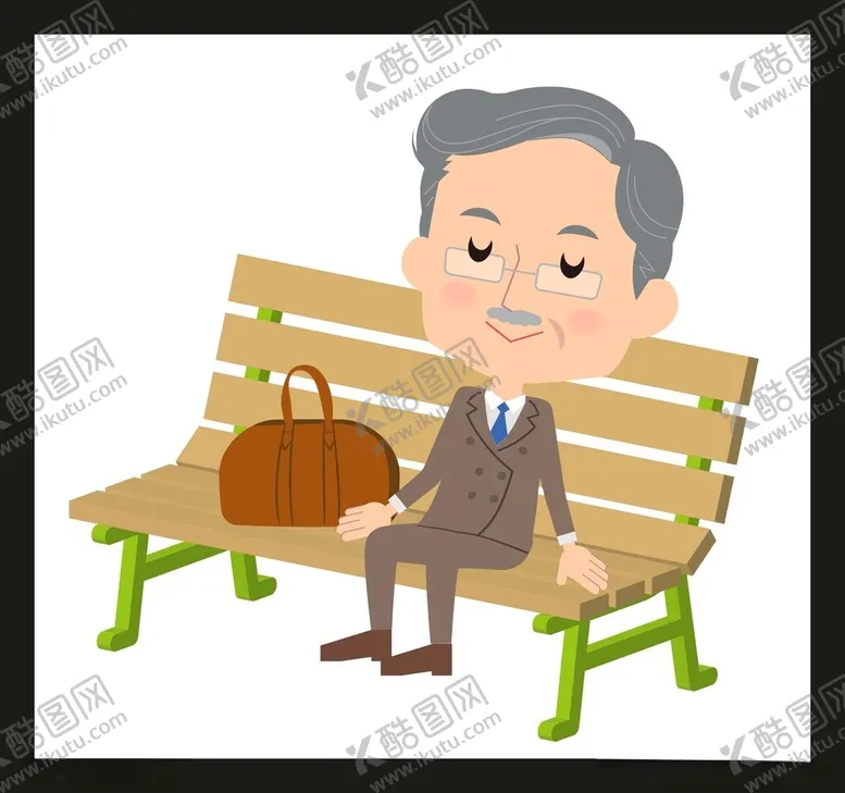编号：81344902021418444515【酷图网】源文件下载-手绘卡通老人