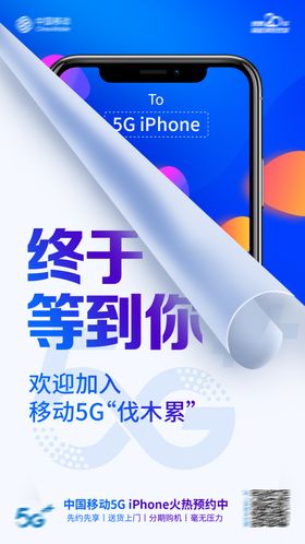 5G手机时代移动端海报