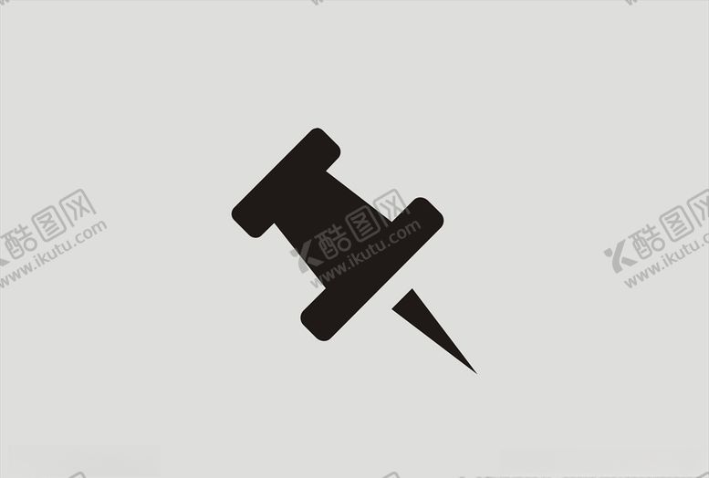 编号：16857610272033415565【酷图网】源文件下载-简单图钉矢量图标