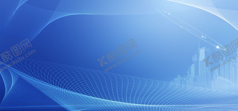 编号：57768804160909471865【酷图网】源文件下载-动感几何科技背景炫彩展板蓝色