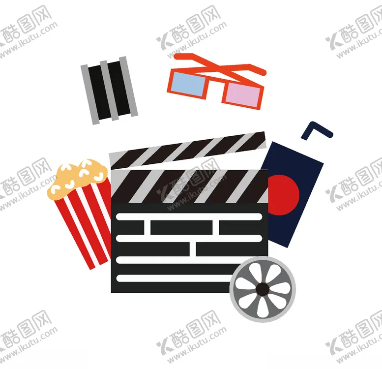 编号：38336004170431501330【酷图网】源文件下载-爆米花电影插画