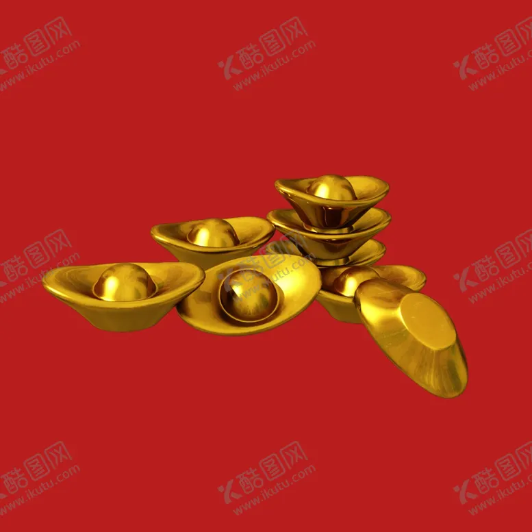 编号：79806302191650045536【酷图网】源文件下载-元宝钱币素材