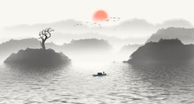 意境水墨山水