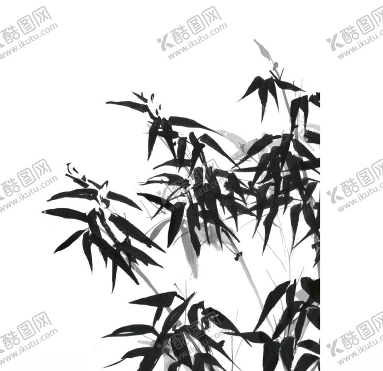 编号：77502807040944001329【酷图网】源文件下载-水墨竹子png素材