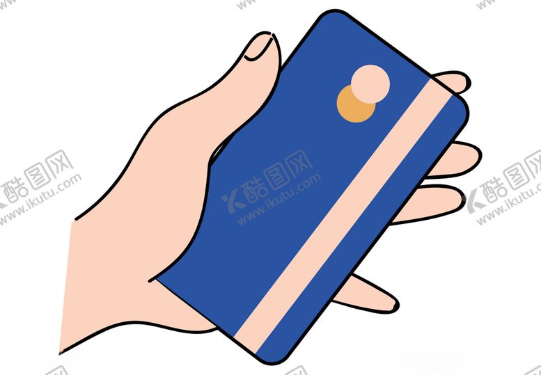 编号：45575810141633528981【酷图网】源文件下载-手拿卡插画