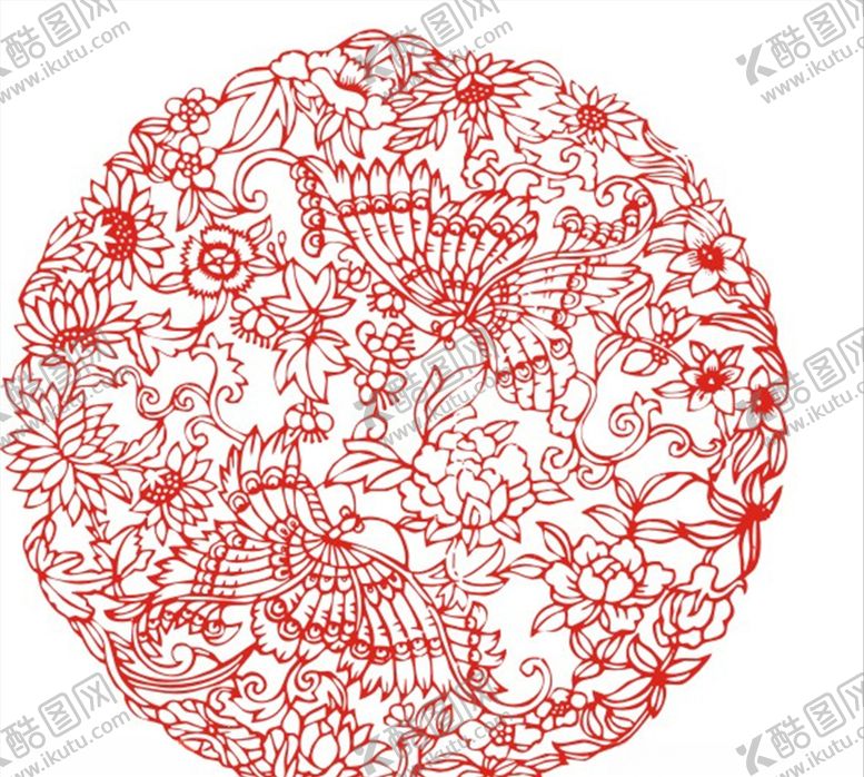 编号：32904010260933502452【酷图网】源文件下载-窗花剪纸图片