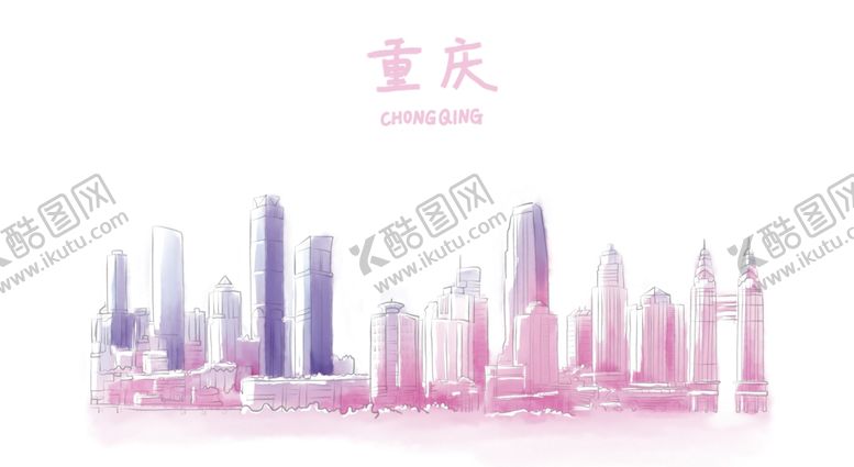 编号：70584606242343417199【酷图网】源文件下载-印象城市城市地标扁平城市