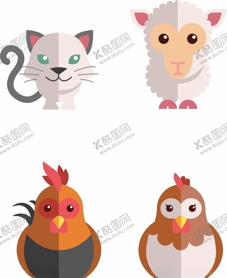编号：50085510091847374663【酷图网】源文件下载-动物卡通