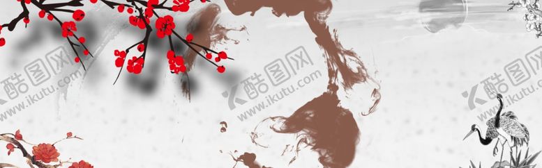 编号：31321106180412044361【酷图网】源文件下载-梅花仙鹤
