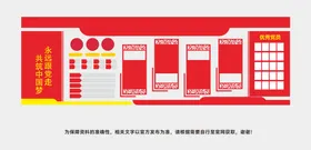 党建文化墙展板背景图