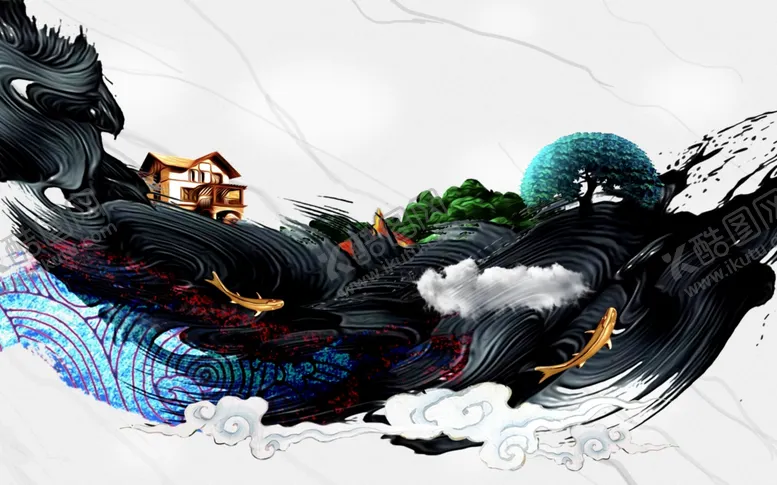 编号：67615504201050581052【酷图网】源文件下载-中国风背景墙