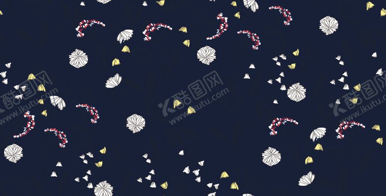 编号：36207209151421269861【酷图网】源文件下载-黑底碎花绿叶裙子蕾丝印花