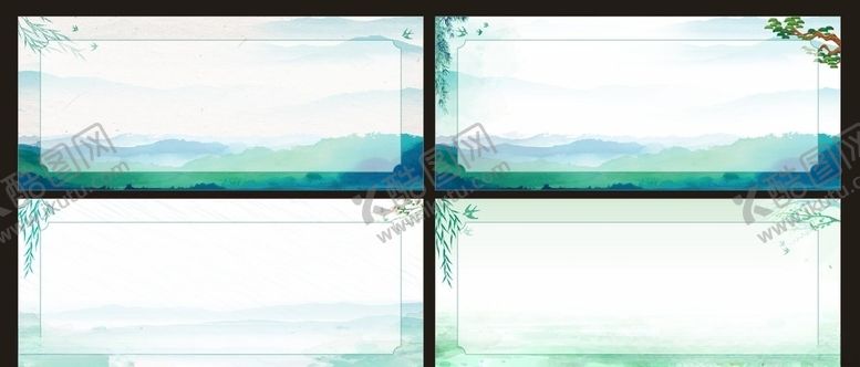 编号：15321807061309069938【酷图网】源文件下载-中国风背景宣传栏展板清明春天