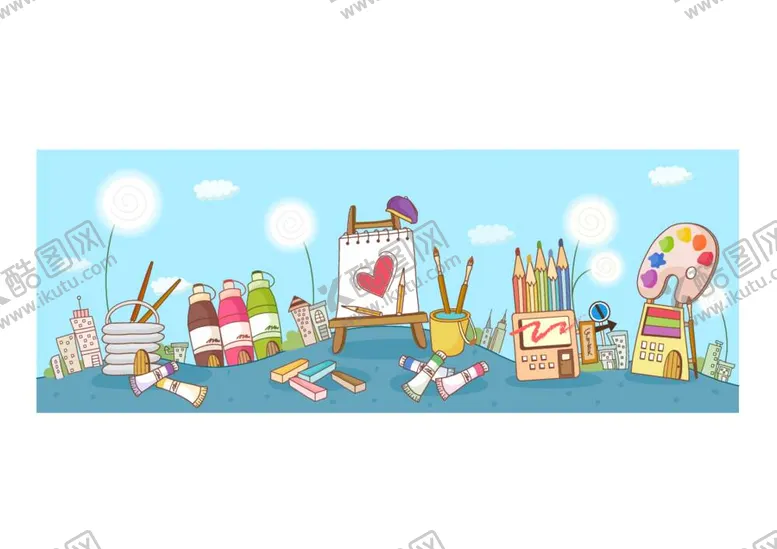 编号：84264012041524038281【酷图网】源文件下载-户外彩风画画风景画