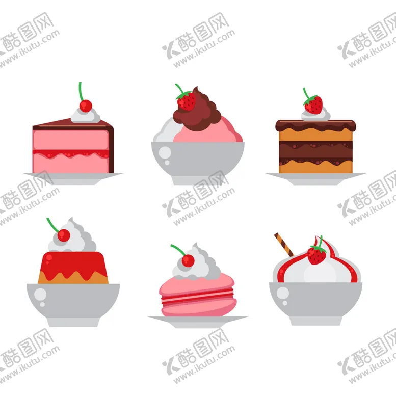 编号：56801210050620433174【酷图网】源文件下载-各种甜品