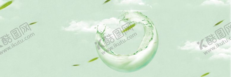 编号：45898707040423098248【酷图网】源文件下载-绿色水珠背景