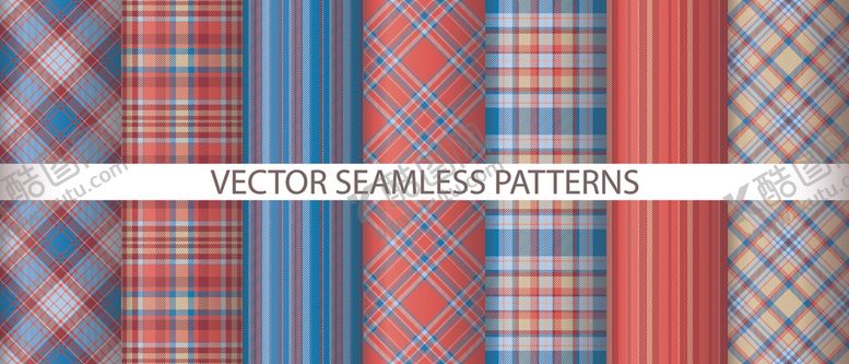 编号：97119909240321367571【酷图网】源文件下载-多彩格子条纹图案背景