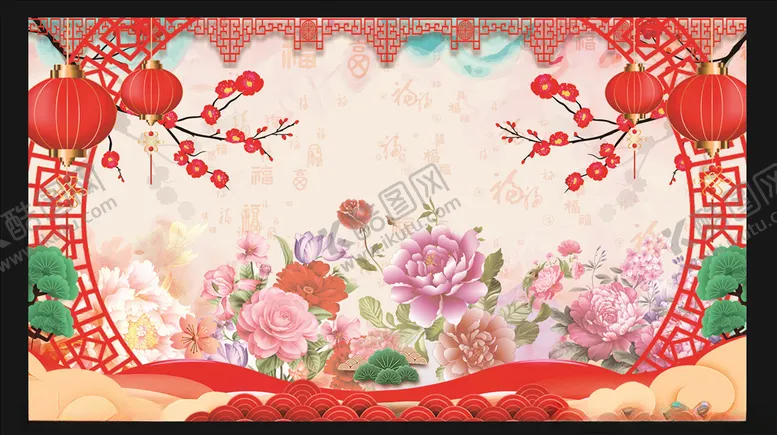 编号：68608204292242412645【酷图网】源文件下载-戏曲舞台幕布