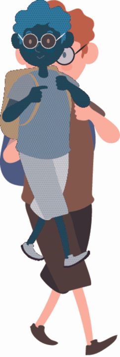 卡通学生形象小朋友小孩子儿童