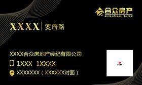 合众房产名片