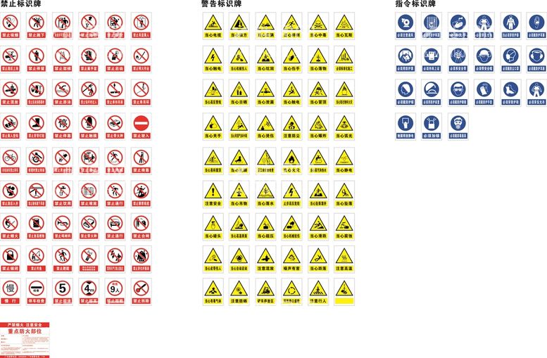编号：15660010281247263745【酷图网】源文件下载-禁止警告指令标识牌