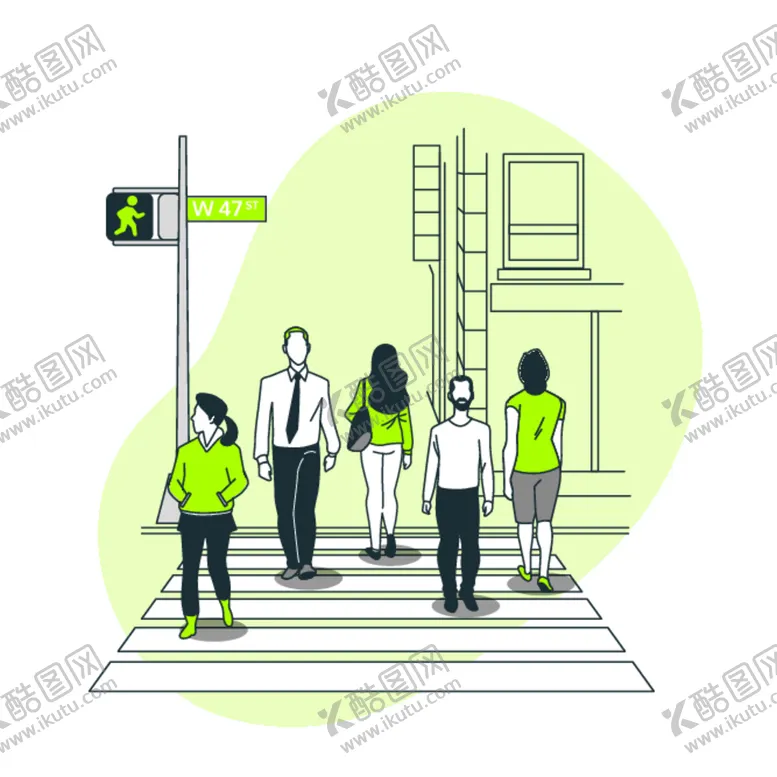 编号：22726912190845069964【酷图网】源文件下载-过马路