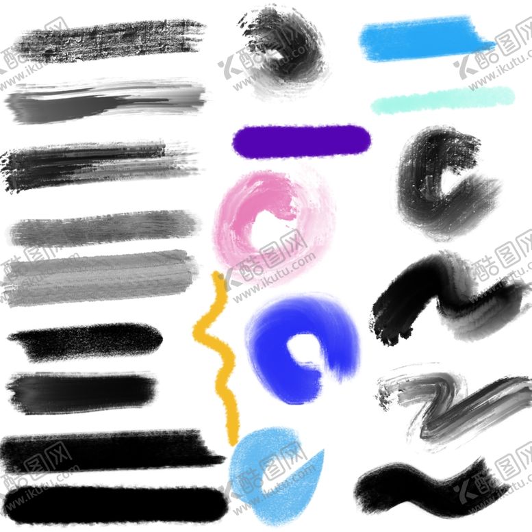 编号：13878909291249339448【酷图网】源文件下载-水墨素材毛笔画素材墨迹素材