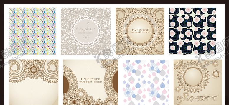 编号：87076210300459564556【酷图网】源文件下载-时尚花纹服饰花纹传统花纹