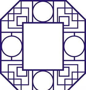 中国风传统镂空边框插画可商用元