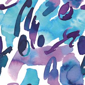 抽象水彩涂鸦装饰画