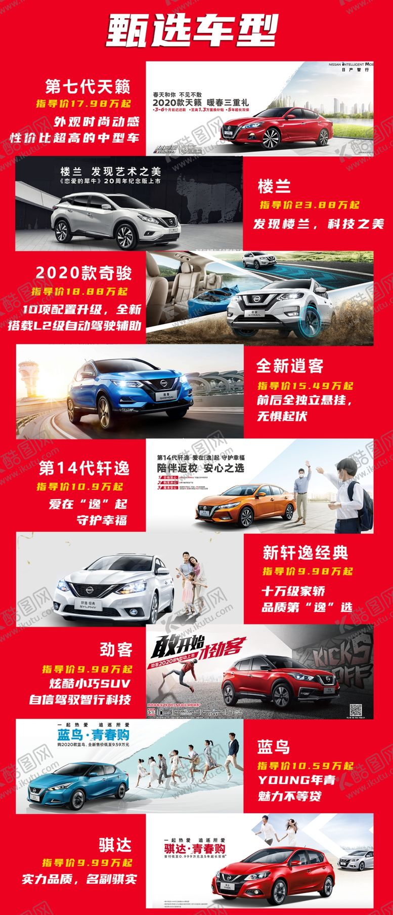 编号：28773709131625469881【酷图网】源文件下载-东风日产全车系简介