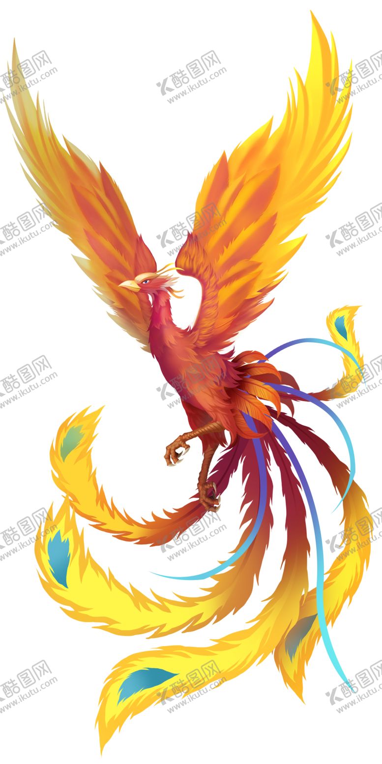 编号：94799904300630393865【酷图网】源文件下载-国潮凤凰插画