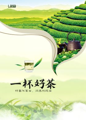 茶文化春茶普洱茶创意海报