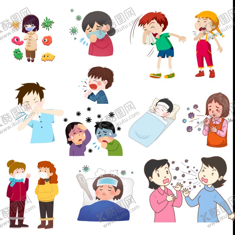 编号：05378610031311487802【酷图网】源文件下载-感冒发烧