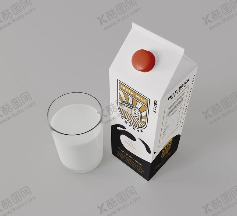编号：34791609222048256837【酷图网】源文件下载-牛奶盒样机