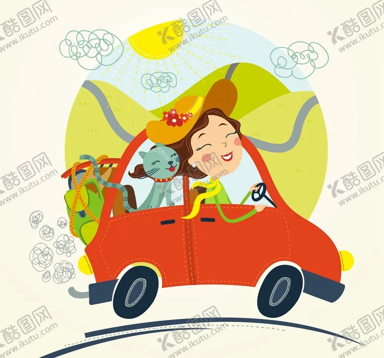 编号：99465901261515245067【酷图网】源文件下载-女人她猫旅游