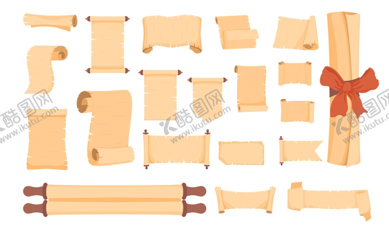 编号：82032711242046489152【酷图网】源文件下载-复古卷轴