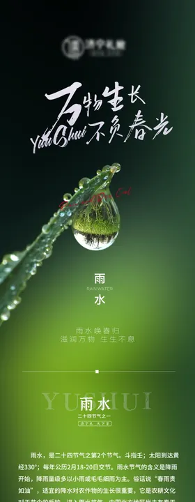 雨水节气图