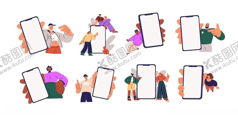 编号：29353801050004138025【酷图网】源文件下载-人与手机互动