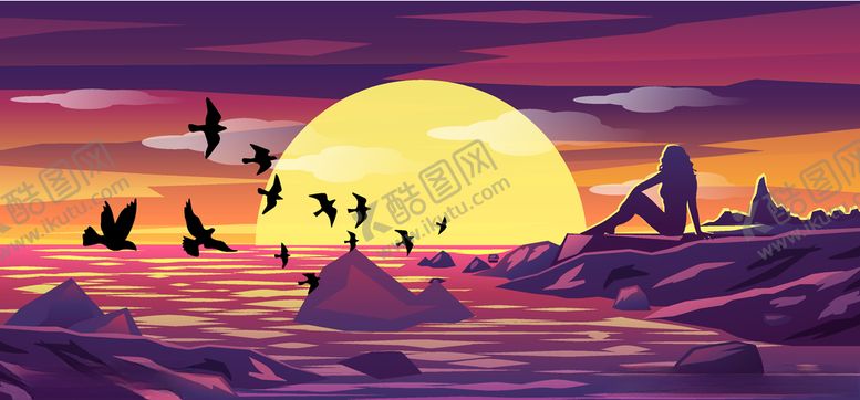 编号：54838509242243237348【酷图网】源文件下载-风景插画