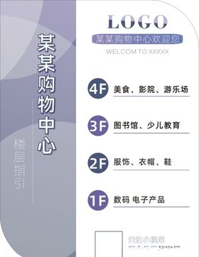 简约购物中心楼层指引