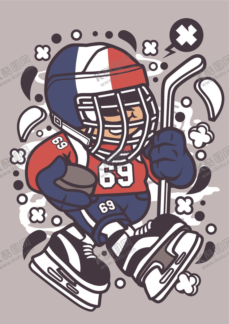 编号：12363909151429572319【酷图网】源文件下载-嘻哈创意卡通印花图案