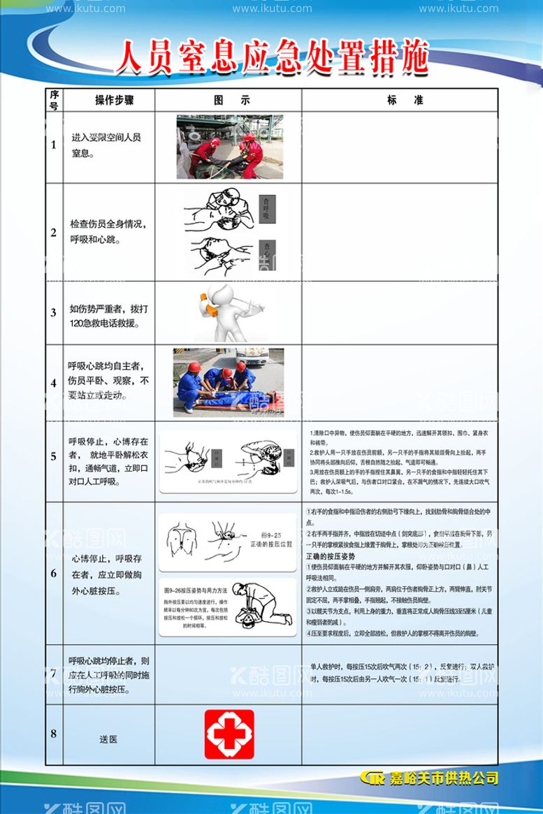 编号：19877511121316141144【酷图网】源文件下载-人员窒息应急处置措施