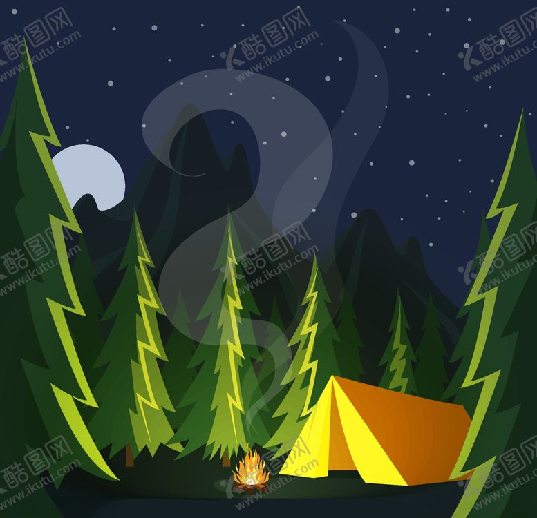 编号：73755409191358308600【酷图网】源文件下载-露营