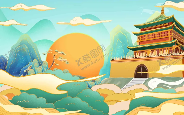 编号：51447310292145462862【酷图网】源文件下载-地标文化墙