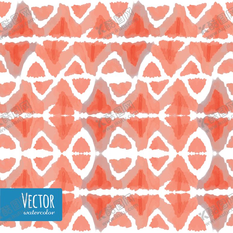 编号：25340910041846101008【酷图网】源文件下载-小清新蓝色水彩图案