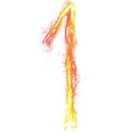 数字1火焰效果