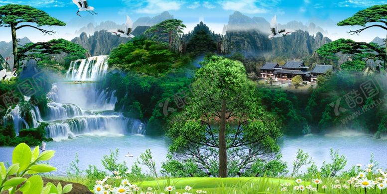 编号：58096110050949334475【酷图网】源文件下载-山水画