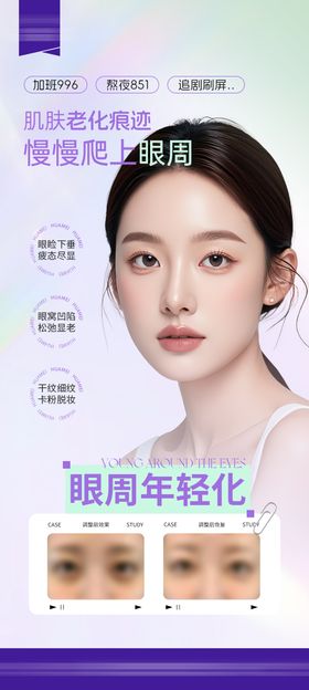 轻医美眼周年轻化海报
