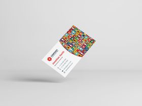 名片样机名片贴图logo智能图